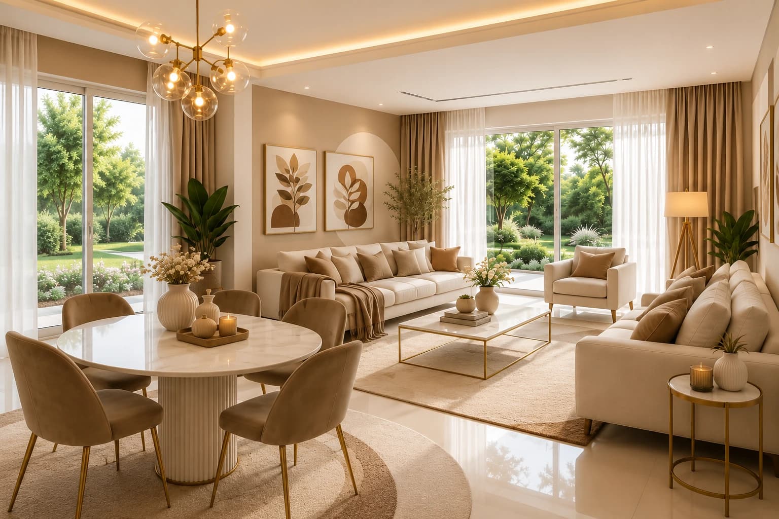Modern living room interior design by Tata Interior in Jamshedpur