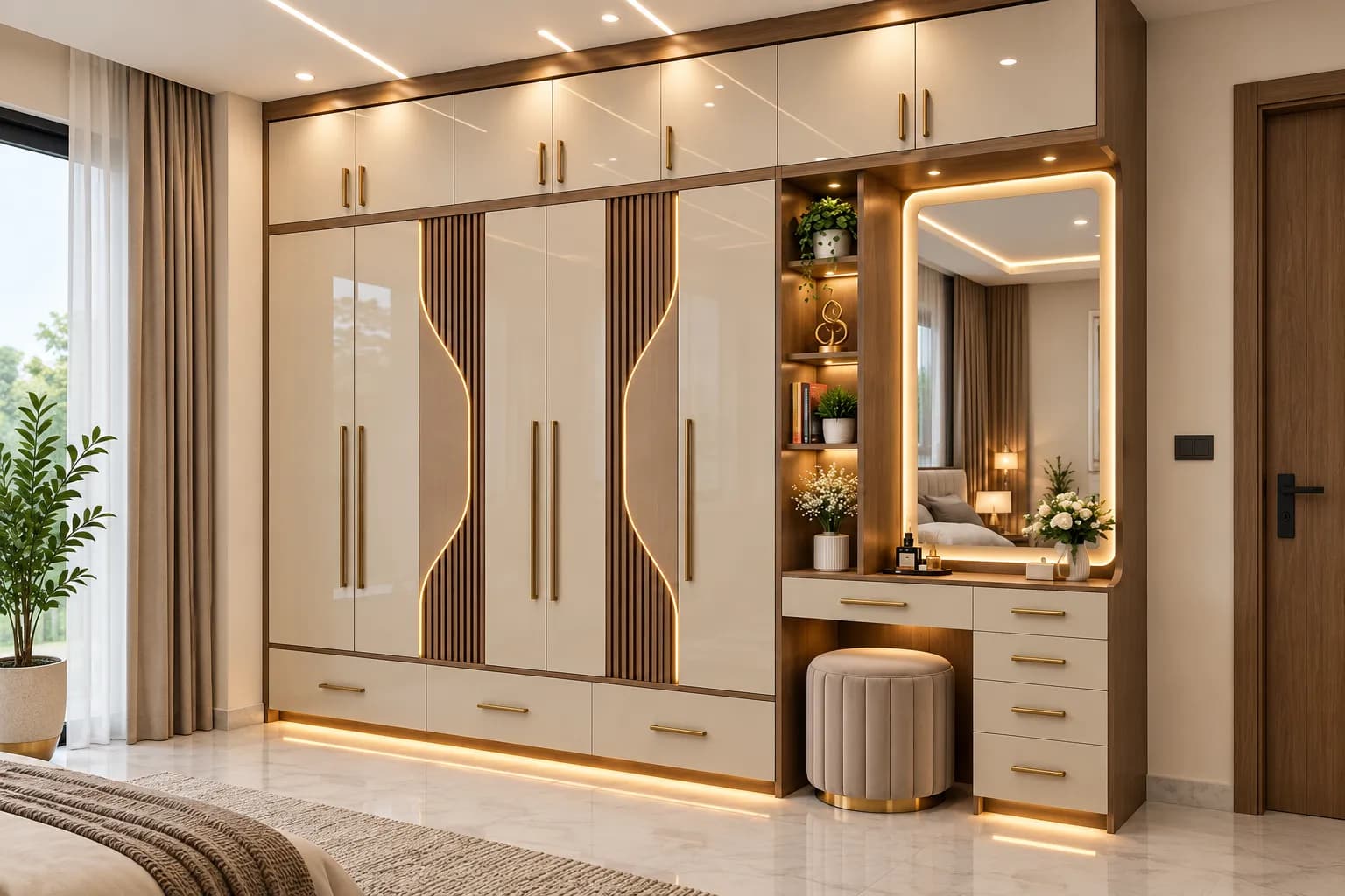 Modular wardrobe design by Tata Interior in Jamshedpur