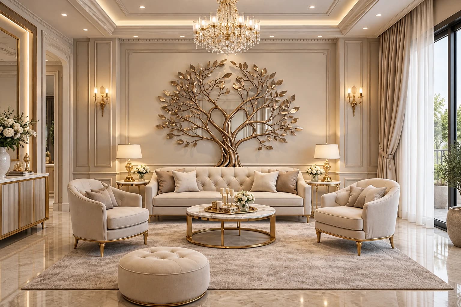 Living room interior design by Tata Interior in Jamshedpur