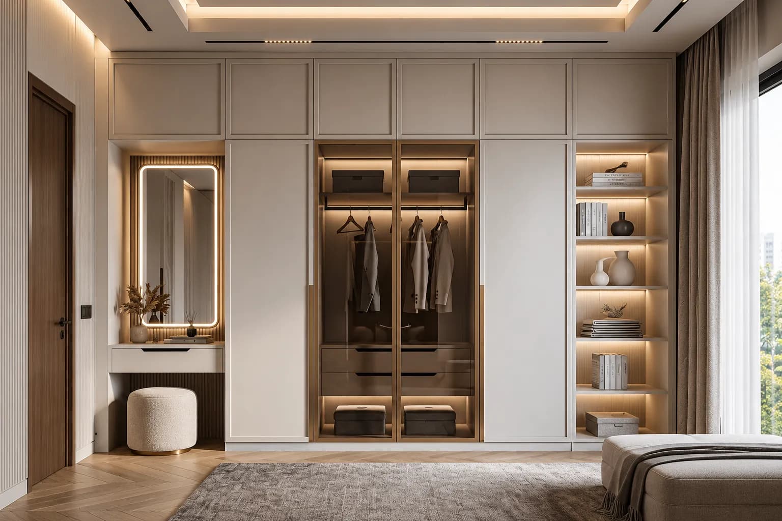 Modular wardrobe and storage design by Tata Interior in Jamshedpur